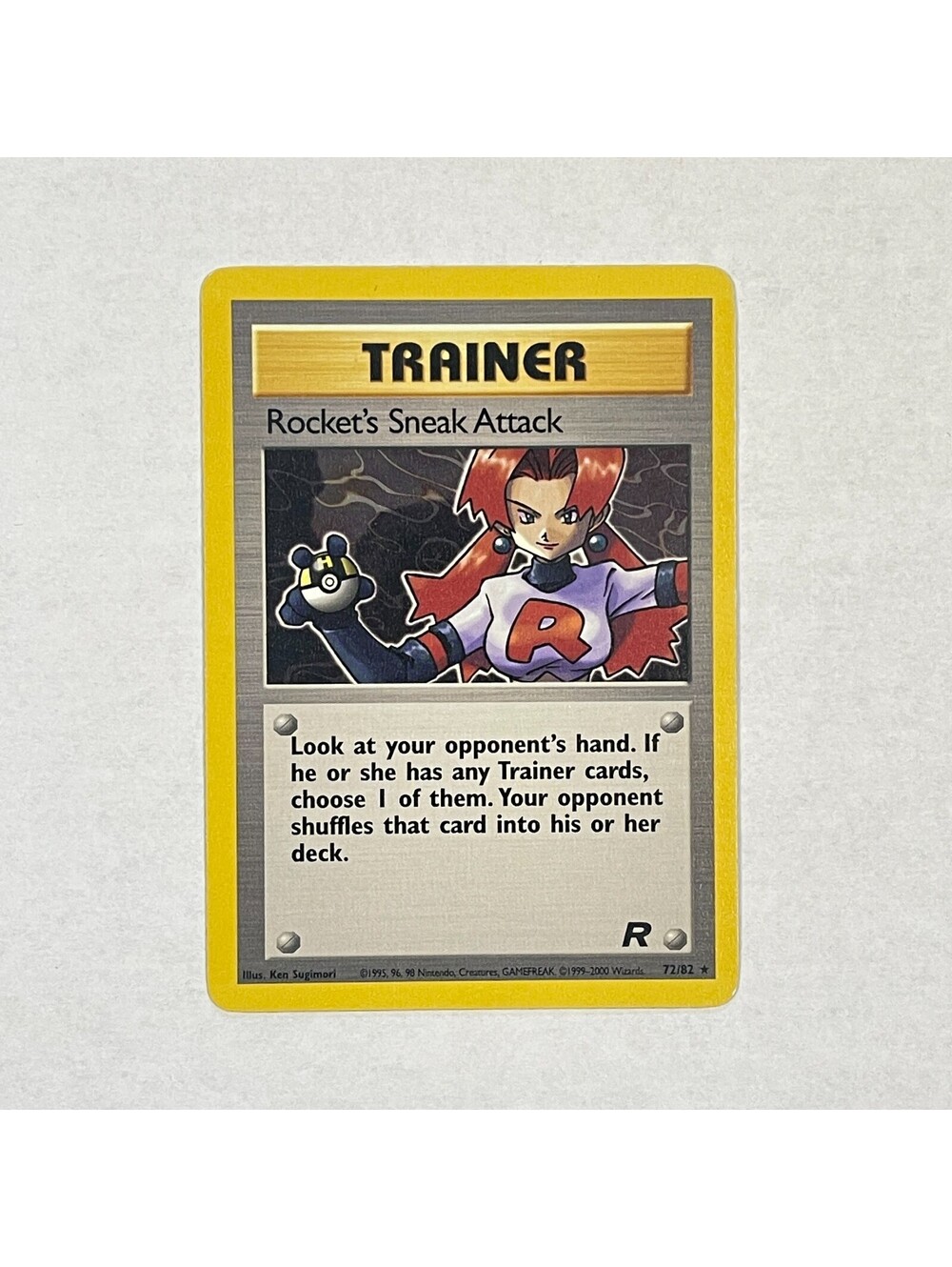 Pokemon Rocket's Sneak Attack 72/82 Team Rocket 2000 English Rare Card